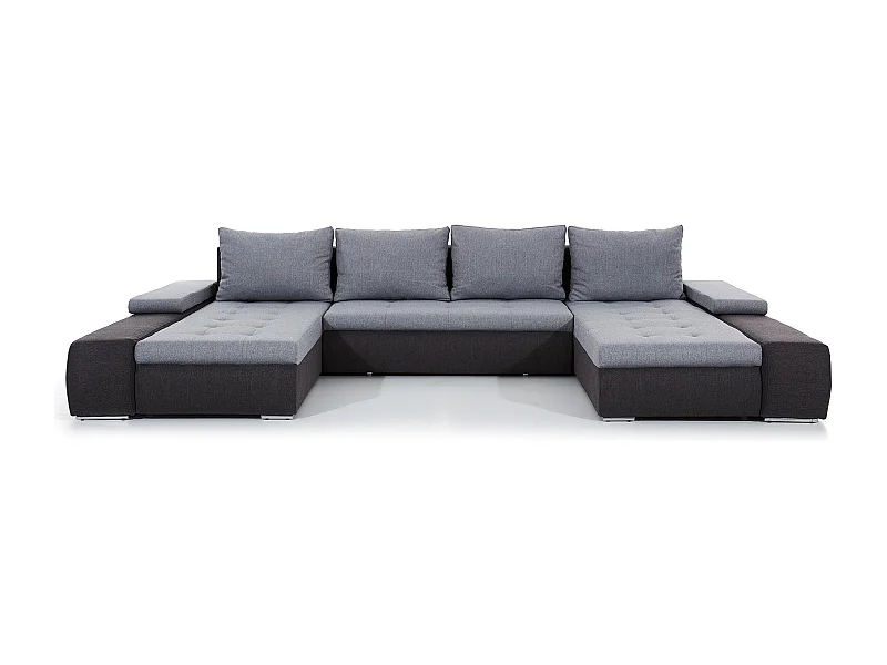 TINO panoramische slaapbank met twee materialen en opbergruimte-Kleur