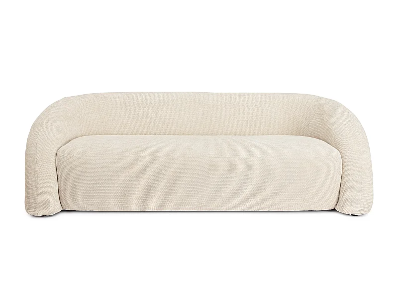 Canapé design 3 places KALVIN-Blanc cassé