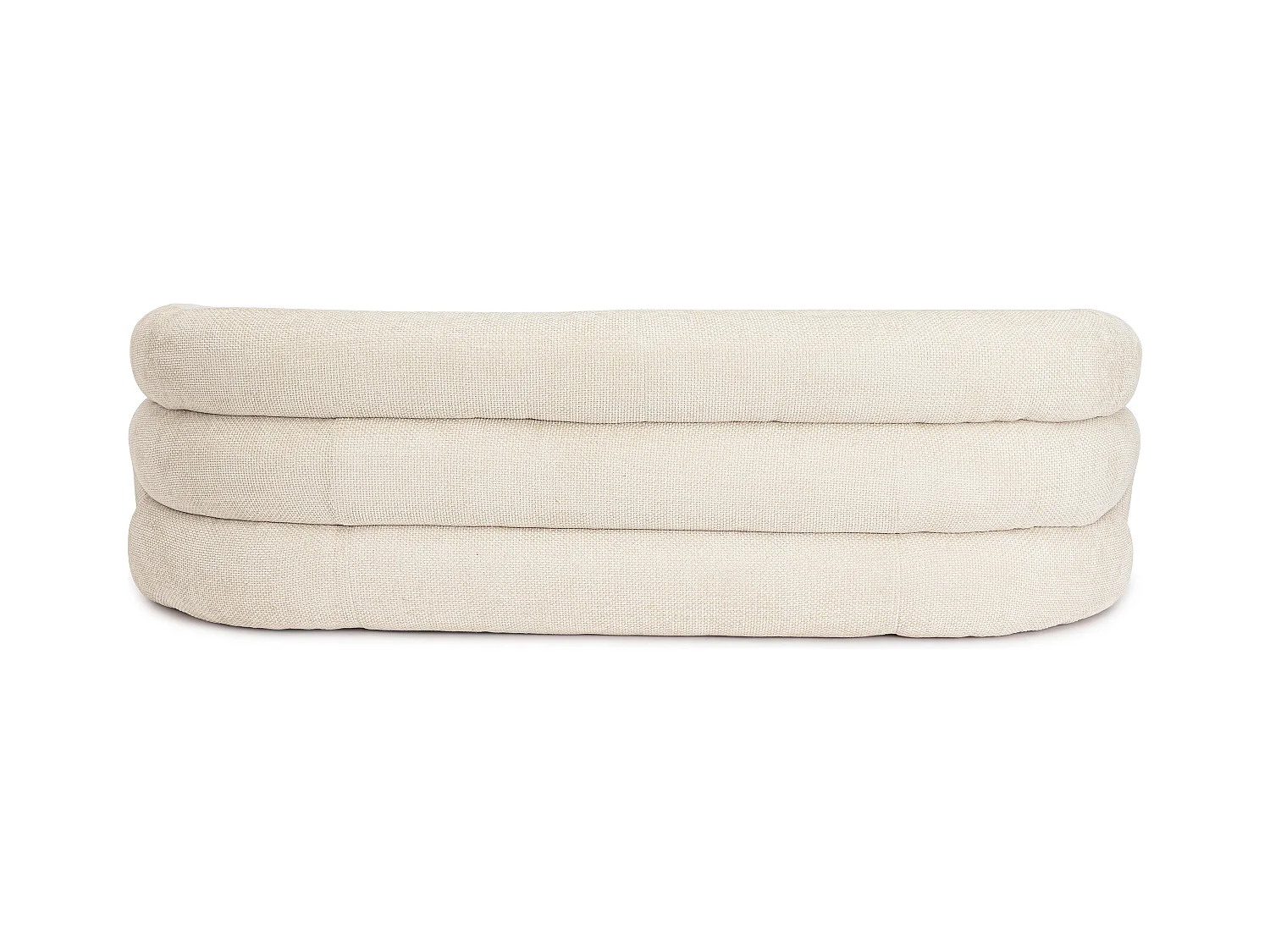 Canapé design 3 places KALVIN-Blanc cassé