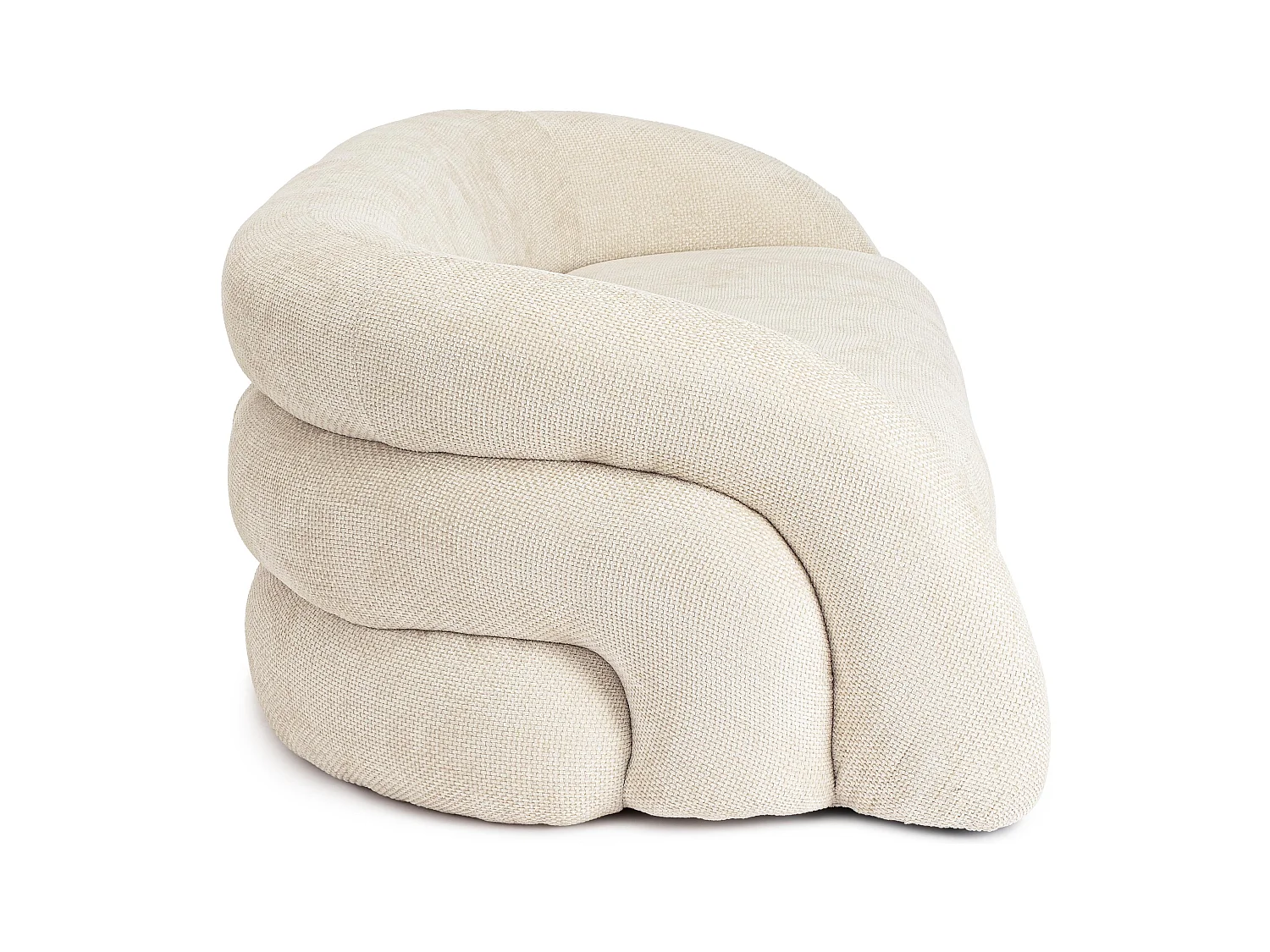 Canapé design 3 places KALVIN-Blanc cassé