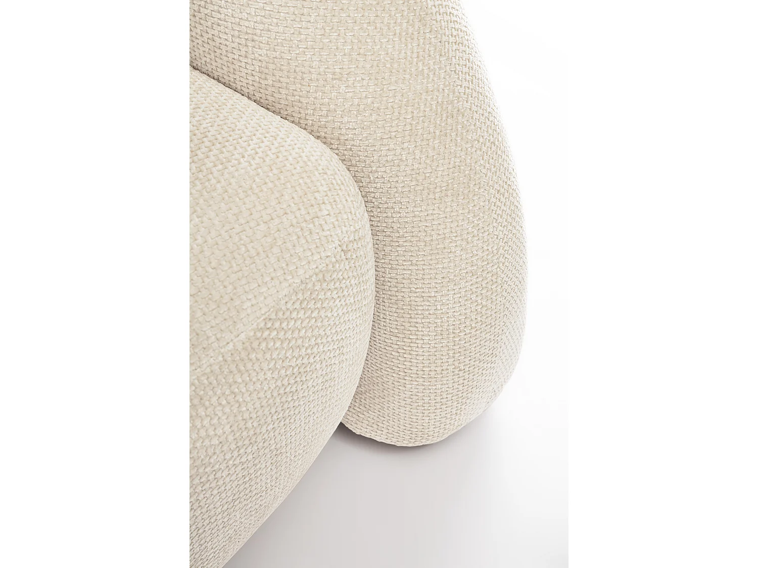 Canapé design 3 places KALVIN-Blanc cassé