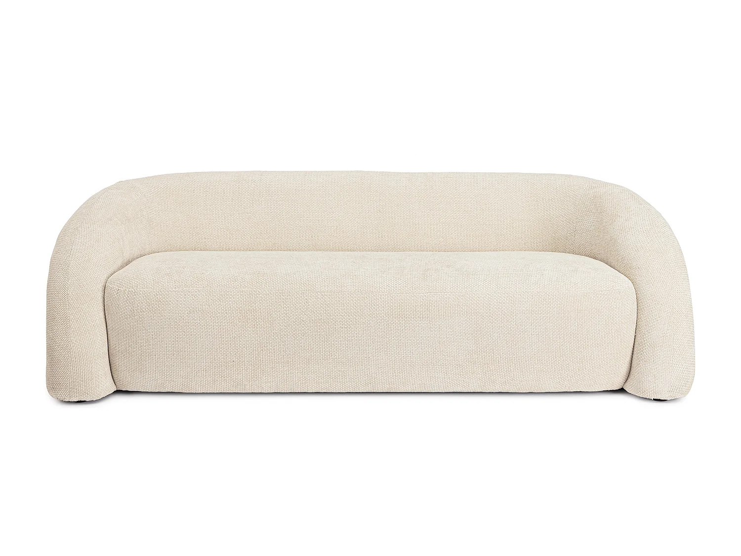 Canapé design 3 places KALVIN-Blanc cassé