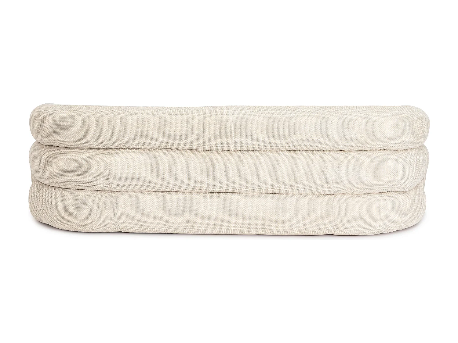 Canapé design 3 places KALVIN-Blanc cassé