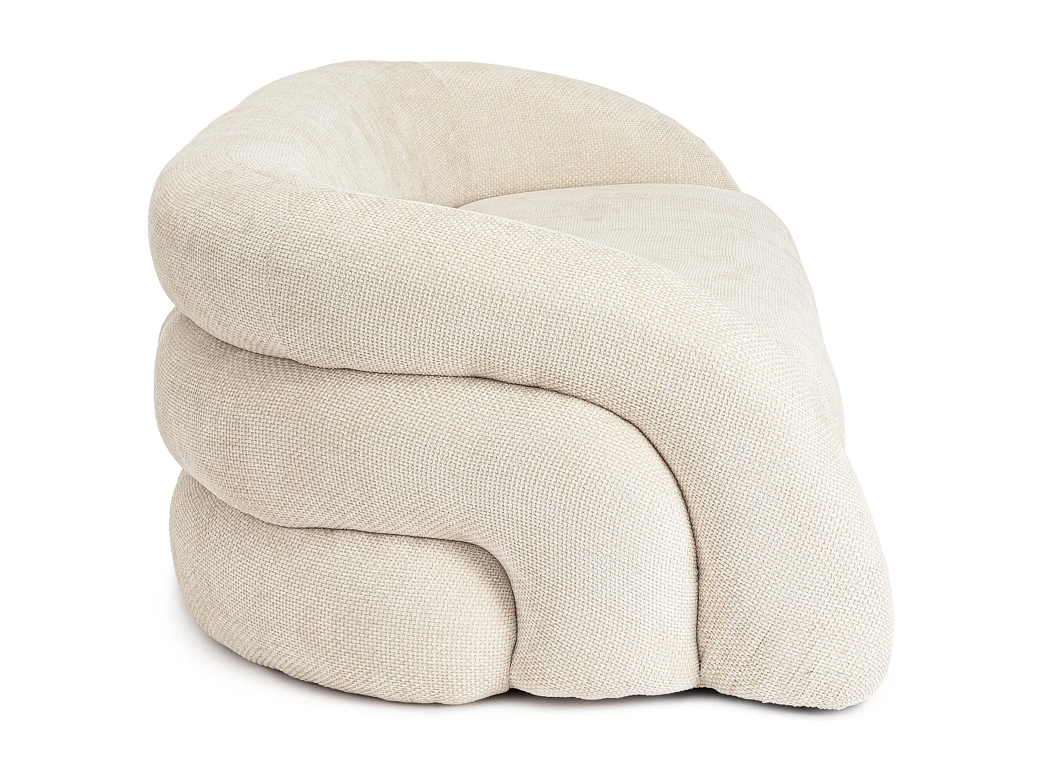 Canapé design 3 places KALVIN-Blanc cassé