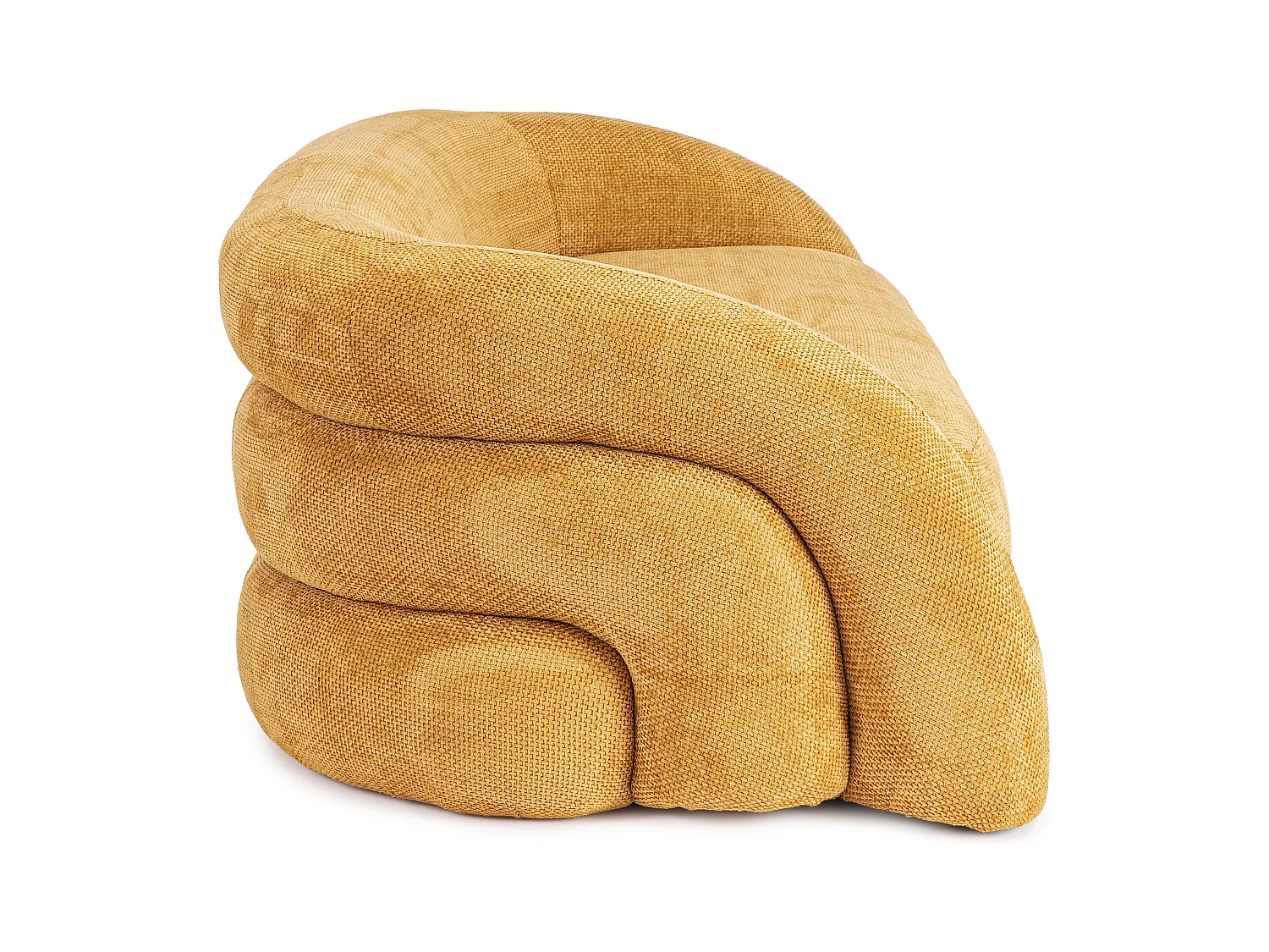 Canapé design 3 places KALVIN-Jaune