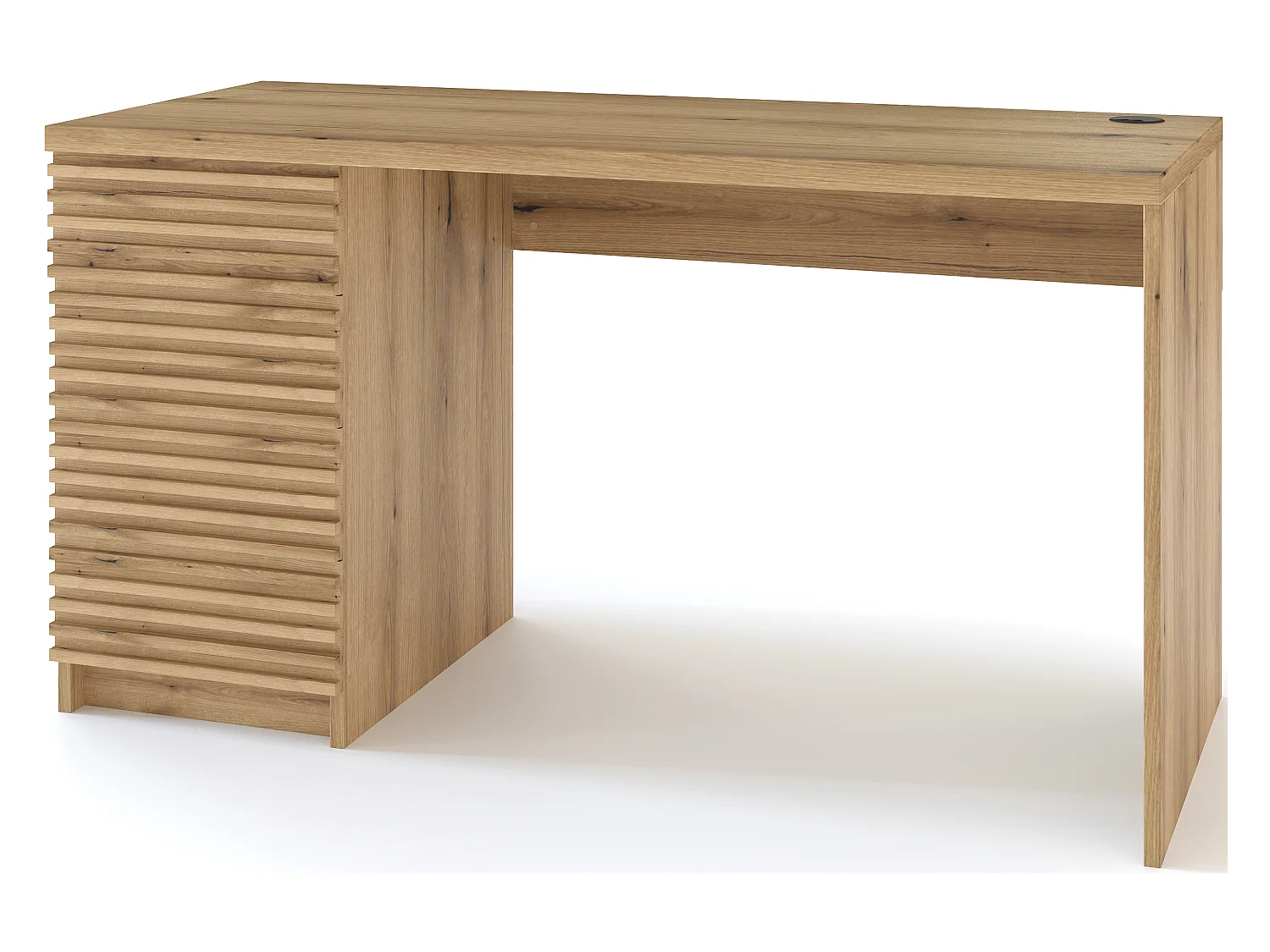Bureau en bois ARITA – 120 ou 140cm – Chêne artisan-Largeur 140 cm