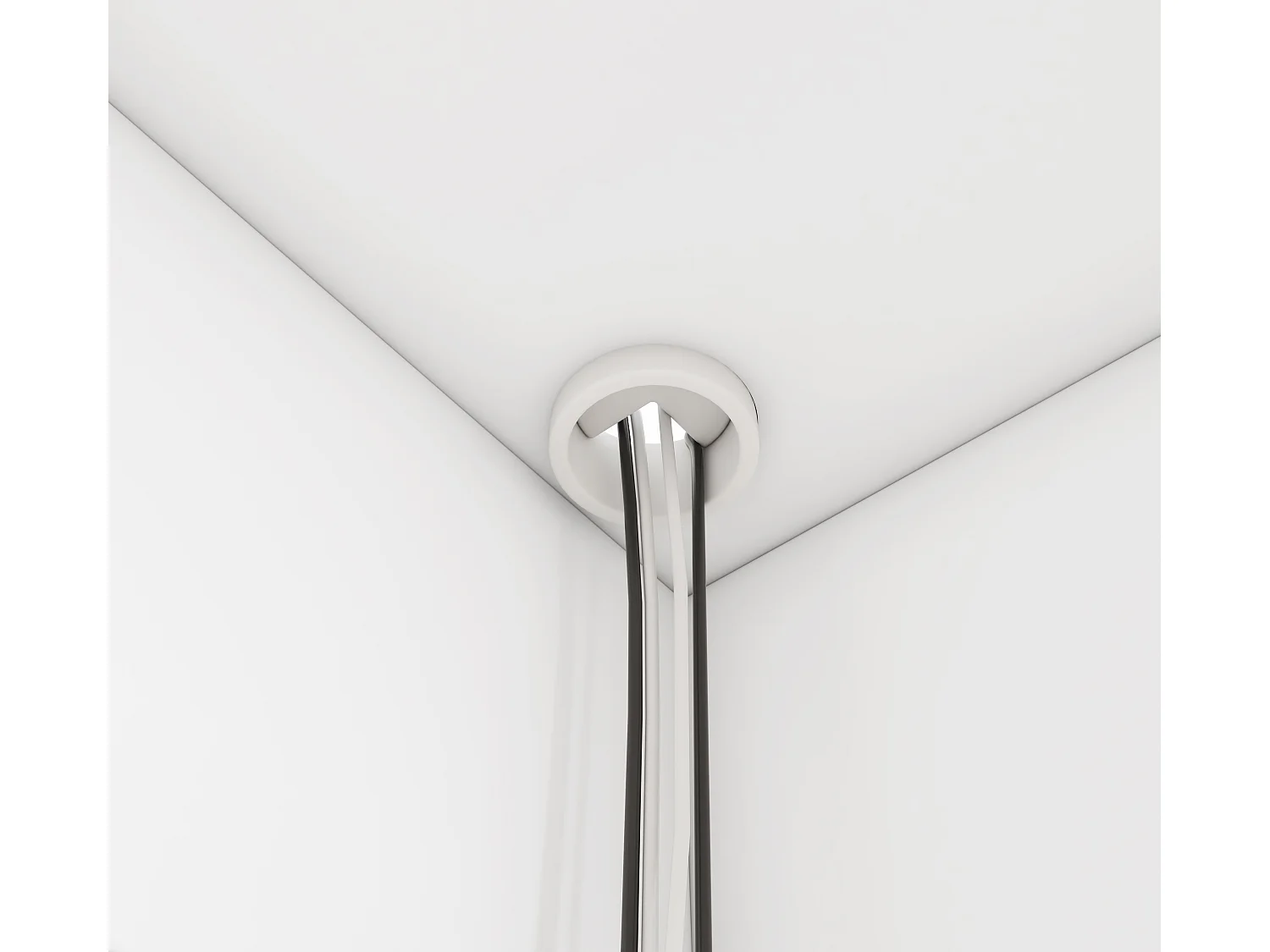 Bureau AROLD – 120 ou 140cm – Blanc mat ou bois Naturel-Blanc-Largeur 140 cm