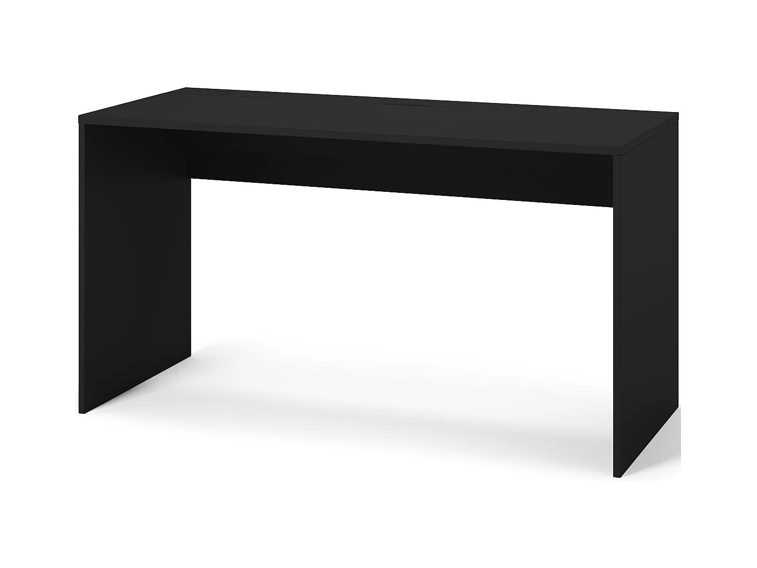 Bureau KAZY – 120 ou 140cm – Blanc ou Noir Mat-Noir-Largeur 140 cm