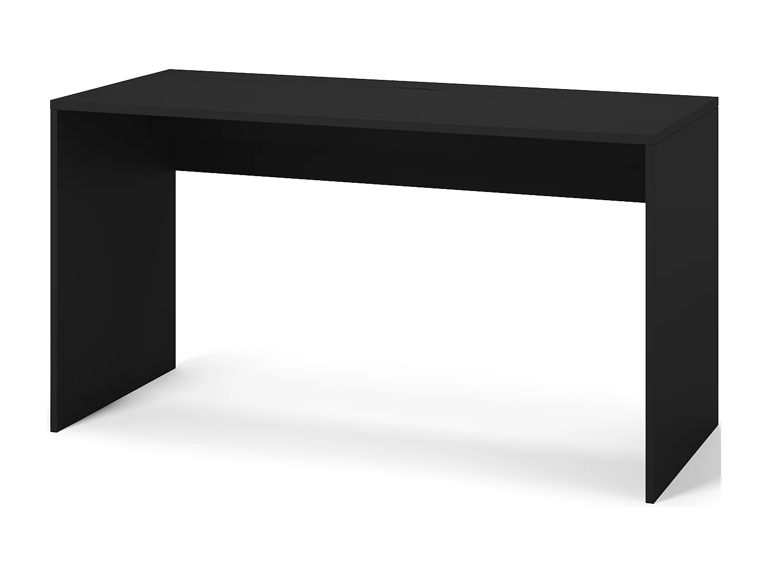 Bureau KAZY – 120 ou 140cm – Blanc ou Noir Mat-Noir-Largeur 140 cm