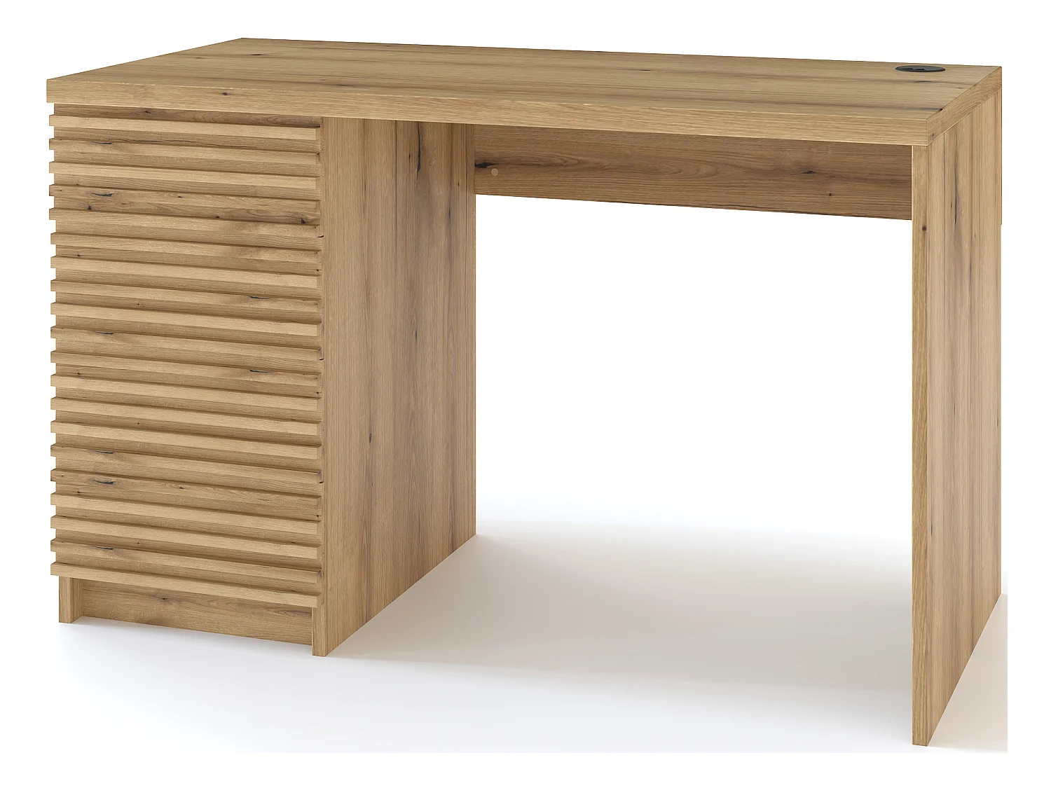 Bureau en bois ARITA – 120 ou 140cm – Chêne artisan-Largeur 120 cm