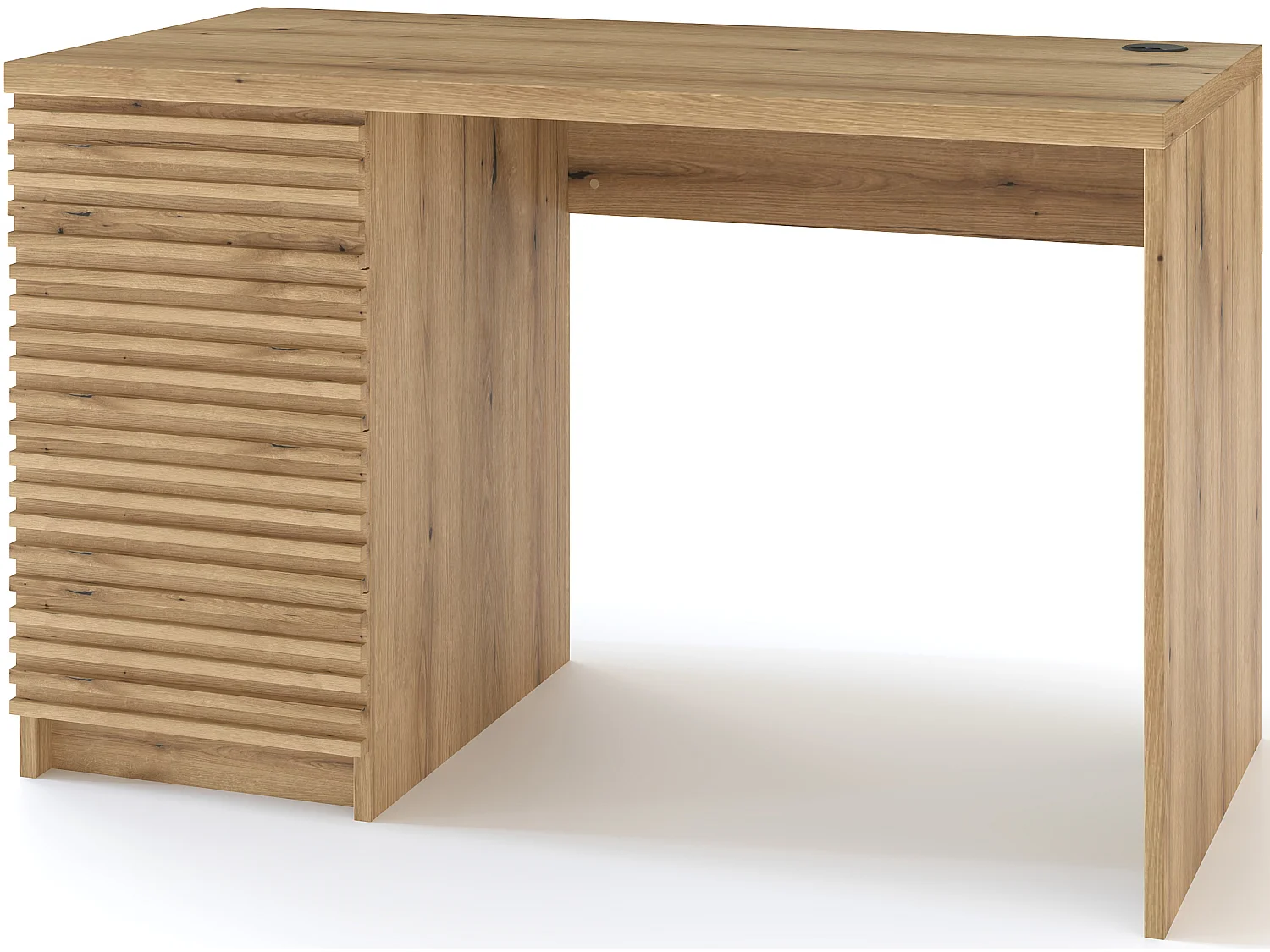 Bureau en bois ARITA – 120 ou 140cm – Chêne artisan-Largeur 120 cm