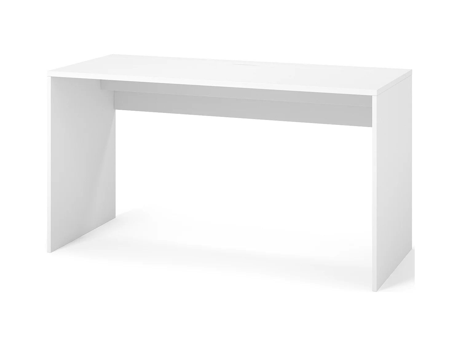 Bureau KAZY – 120 ou 140cm – Blanc ou Noir Mat-Blanc-Largeur 120 cm
