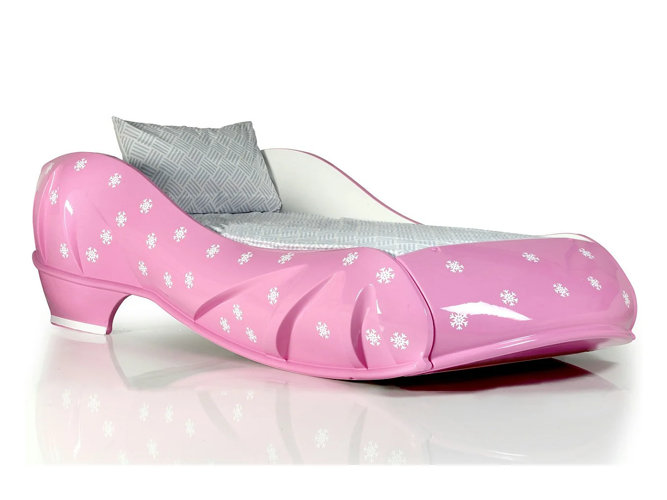 Lit chaussure rose 90x190