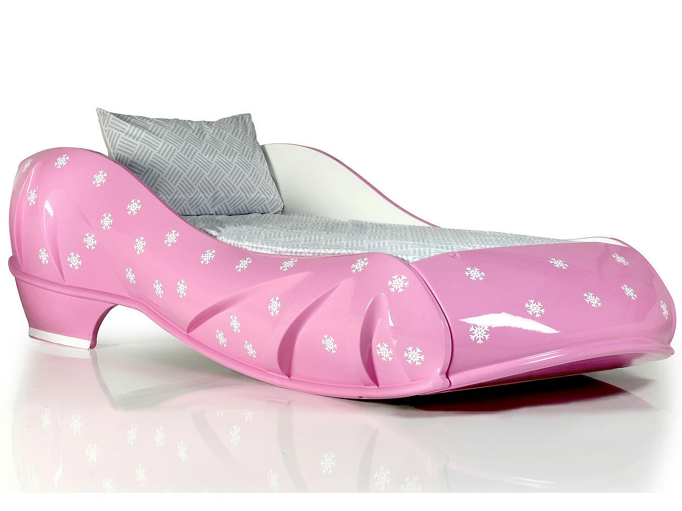 Lit chaussure rose 90x190