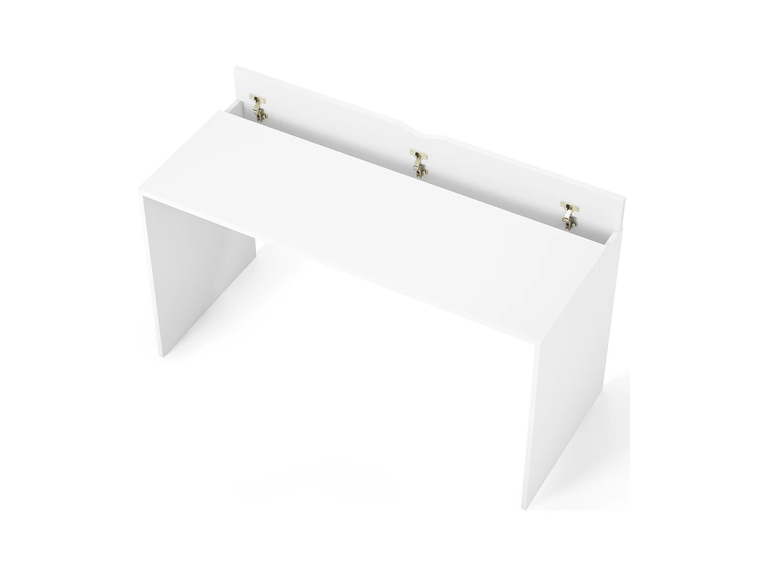 Bureau KAZY – 120 ou 140cm – Blanc ou Noir Mat-Blanc-Largeur 140 cm