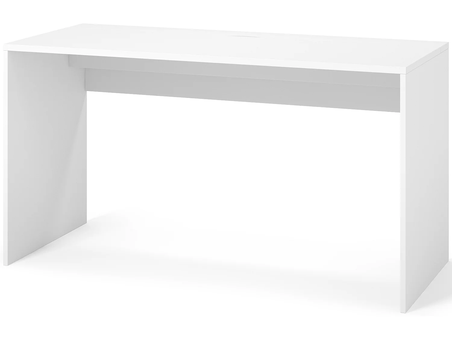 Bureau KAZY – 120 ou 140cm – Blanc ou Noir Mat-Blanc-Largeur 140 cm