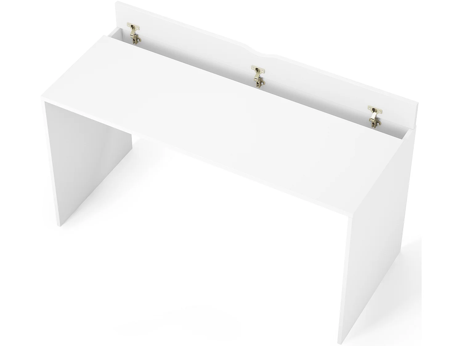 Bureau KAZY – 120 ou 140cm – Blanc ou Noir Mat-Blanc-Largeur 140 cm