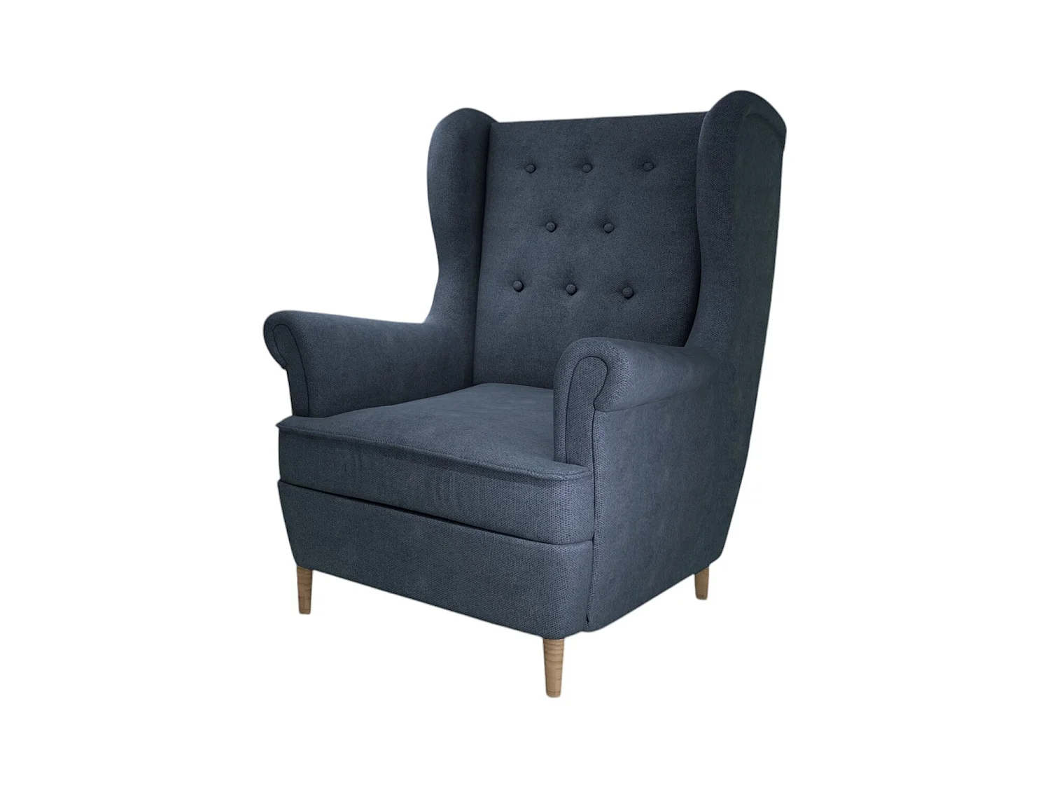 Fauteuil bergère LIZZI – Élégance intemporelle et confort royal-Bleu