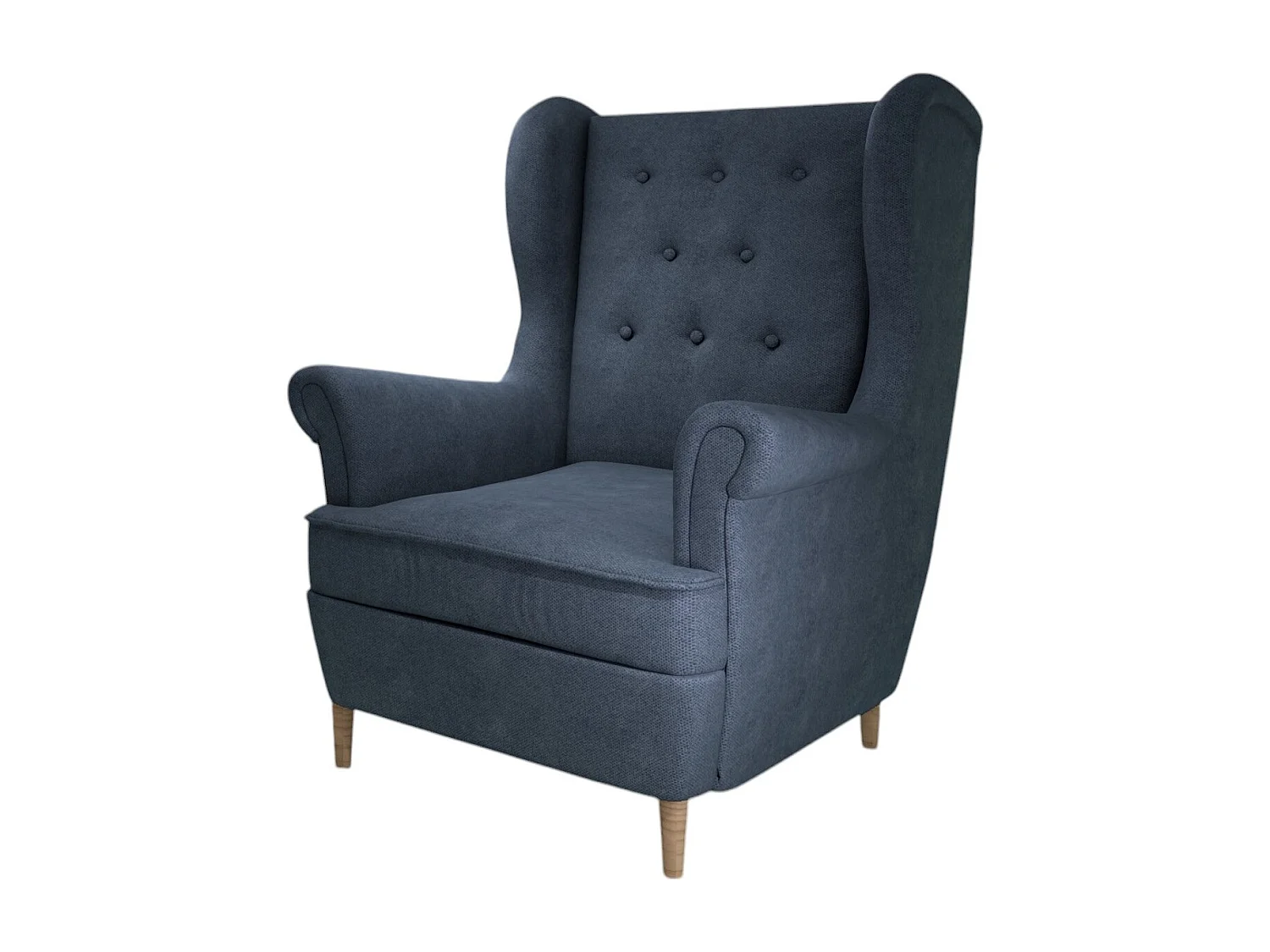 Fauteuil bergère LIZZI – Élégance intemporelle et confort royal-Bleu