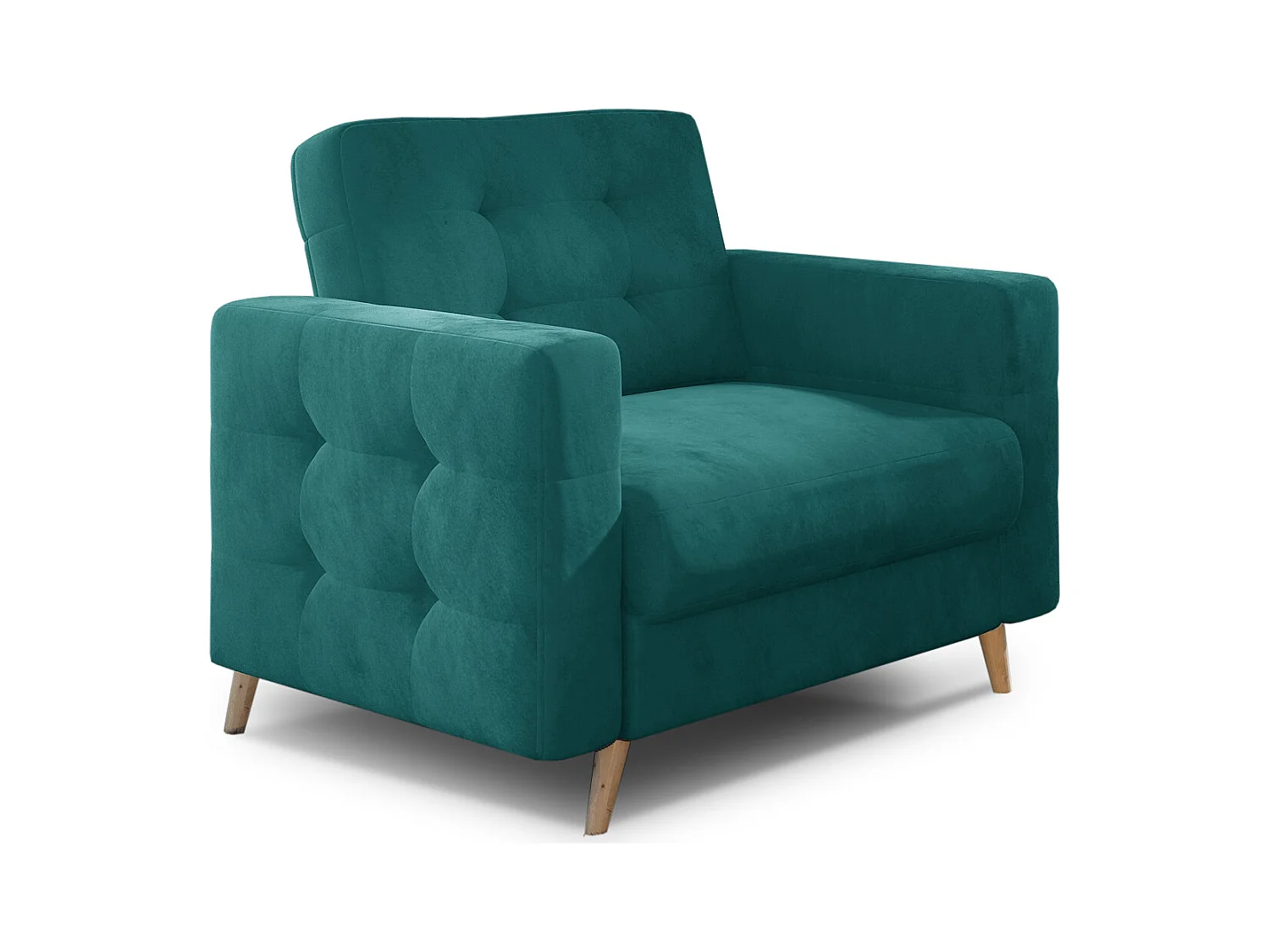 Fauteuil velours ANSKA-Vert