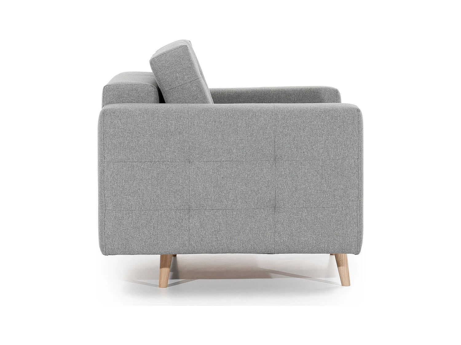 Fauteuil tissu ANSKA-Jaune moutarde