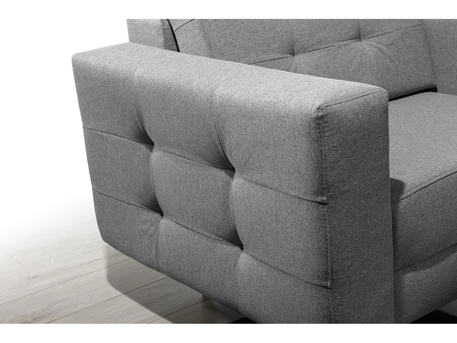 Fauteuil velours ANSKA-Marron foncé