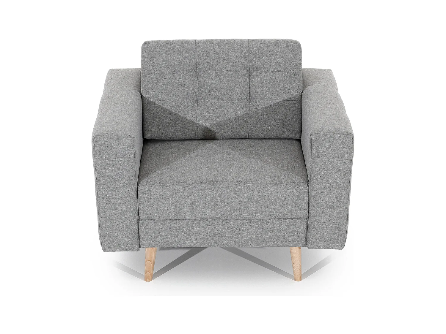 Fauteuil velours ANSKA-Marron foncé