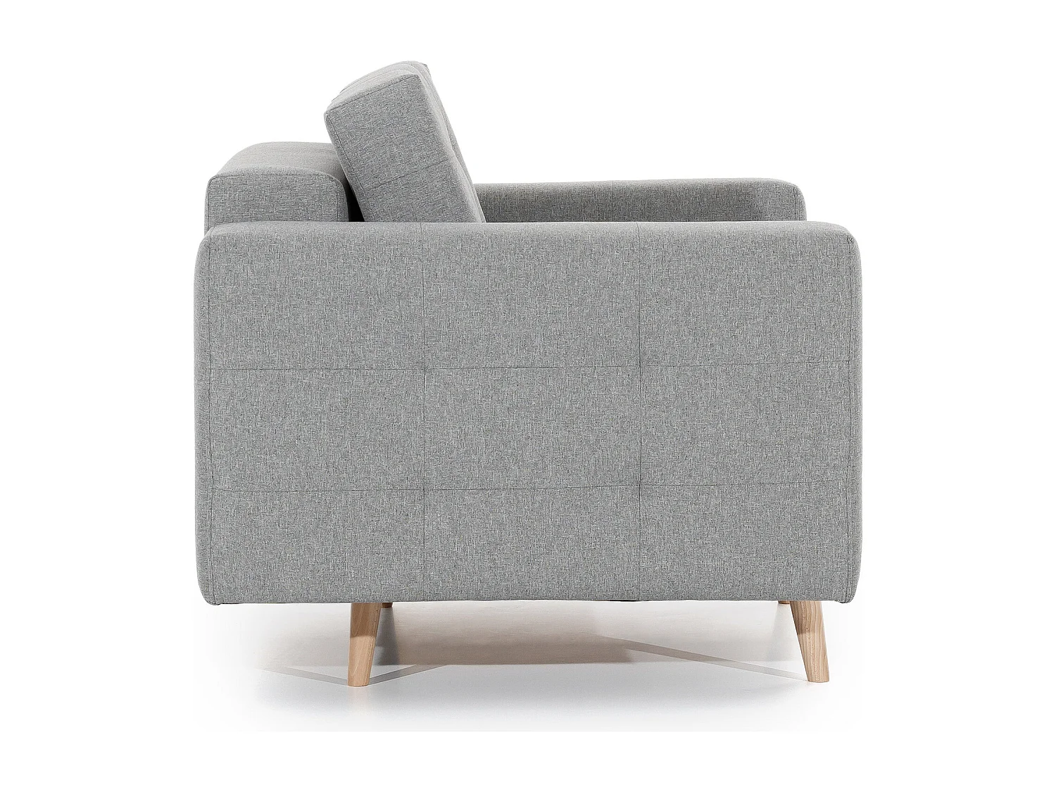 Fauteuil tissu ANSKA-Gris foncé