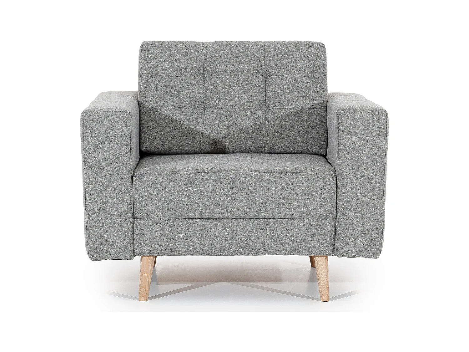 Fauteuil tissu ANSKA-Rose clair