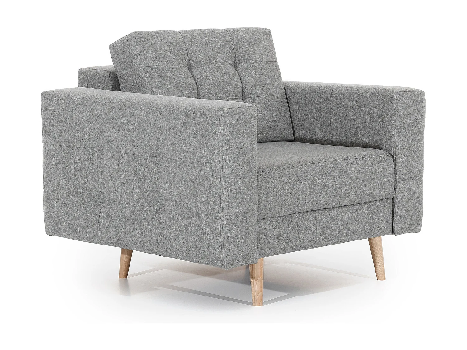 Fauteuil velours ANSKA-Bleu canard