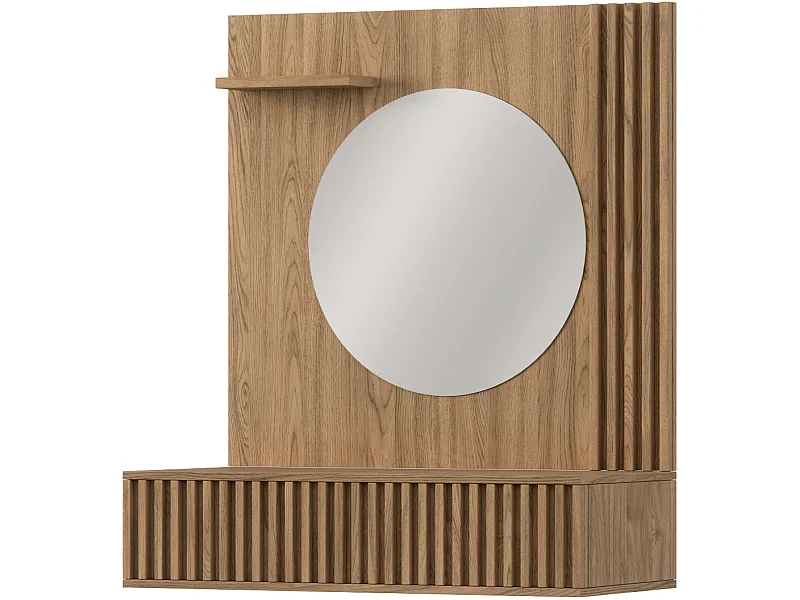 Coiffeuse bois clair rainuré – Collection Bazen