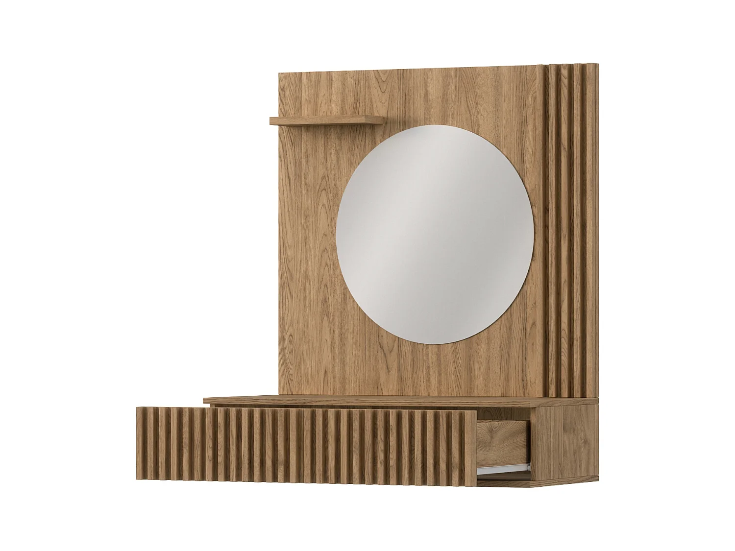 Coiffeuse bois clair rainuré – Collection Bazen