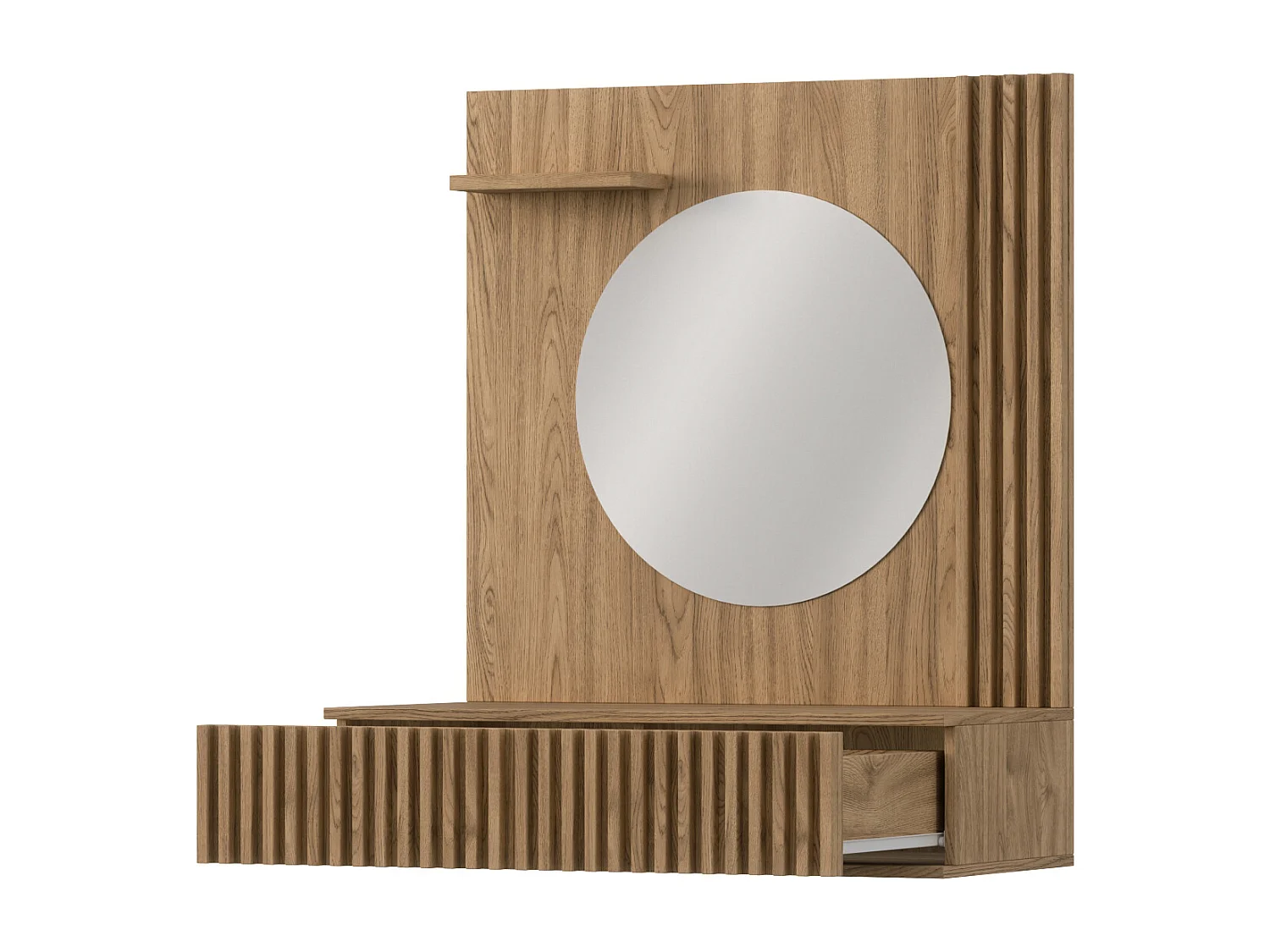 Coiffeuse bois clair rainuré – Collection Bazen