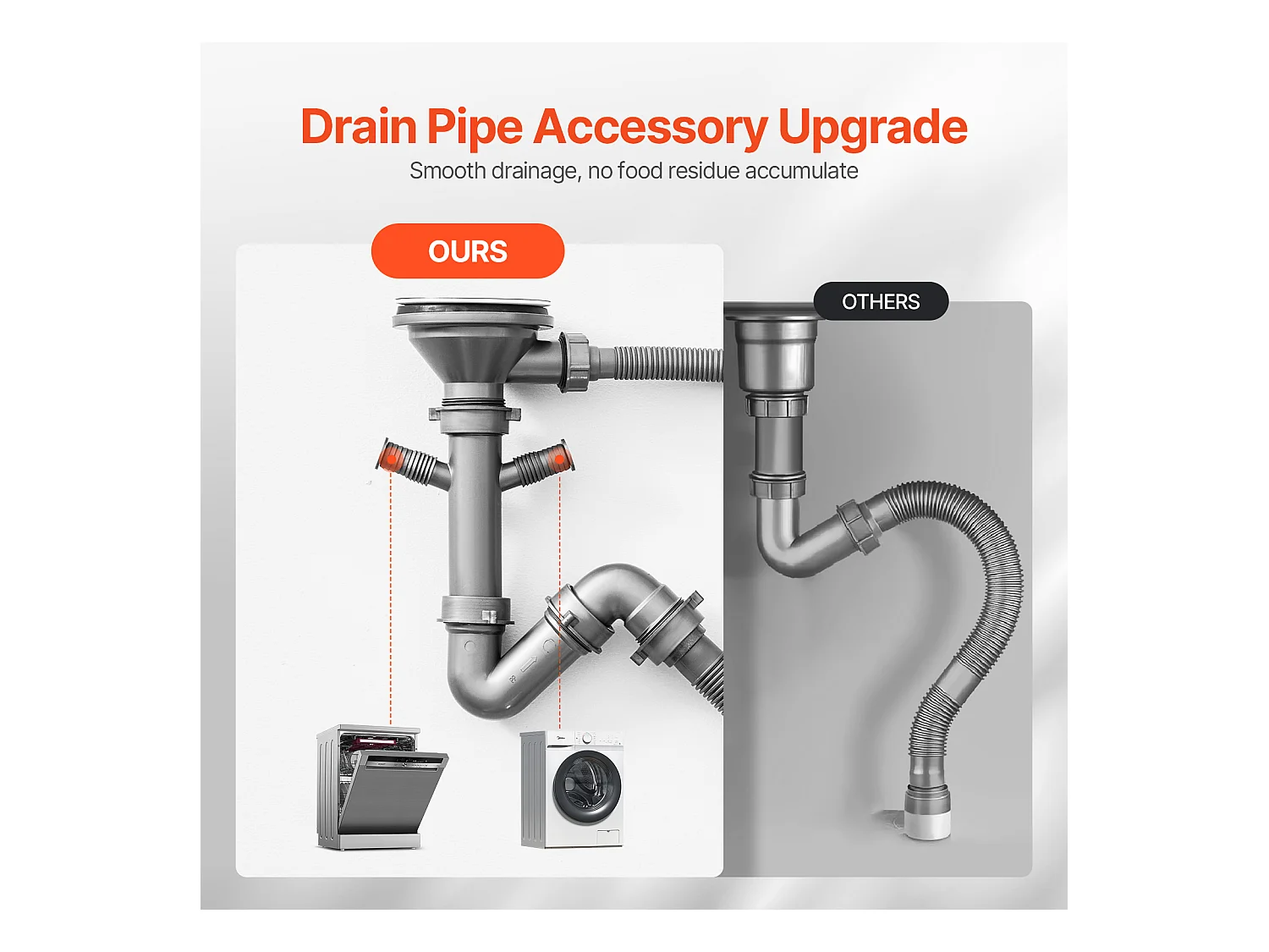Évier de Cuisine SucceBuy, 55 cm, Évier à Montage sur le Dessus en Acier Inoxydable 304, Noir, Idéal pour Camping-Car
