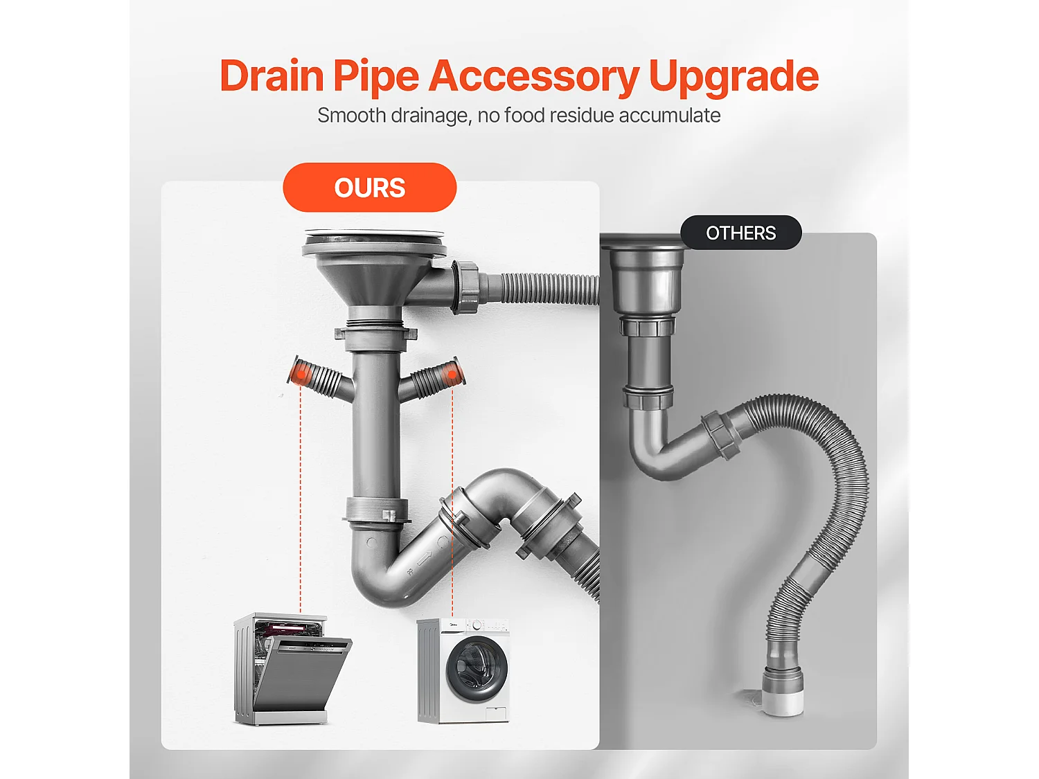Fregadero de Cozinha SucceBuy, 55 cm, Fregadero de Montagem Superior em Aço Inoxidável 304, Preto, Ideal para Caravana