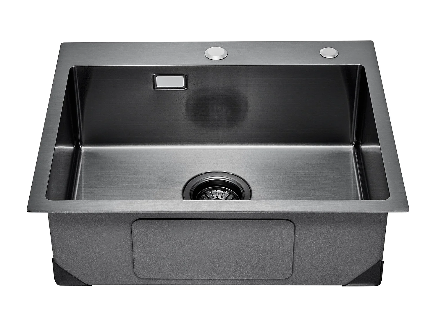 Évier de Cuisine SucceBuy 68 cm, Cuisine de Préparation, Acier Inoxydable, Noir, pour Camping-Car, Cuisine de Préparation et Bar