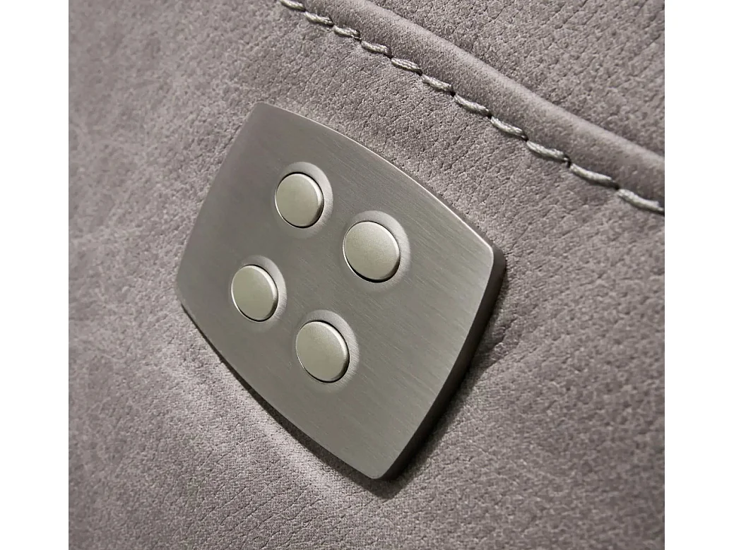 Canapé de relaxation 2 places électrique microfibre beige Ducka 154cm