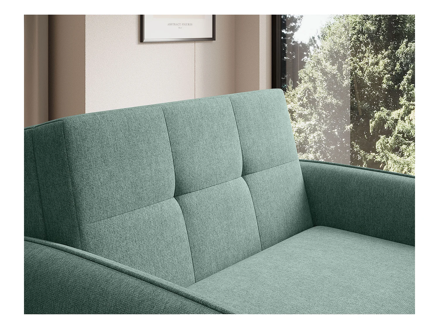 Fauteuil convertible LANY - Compact et ingénieux-Vert