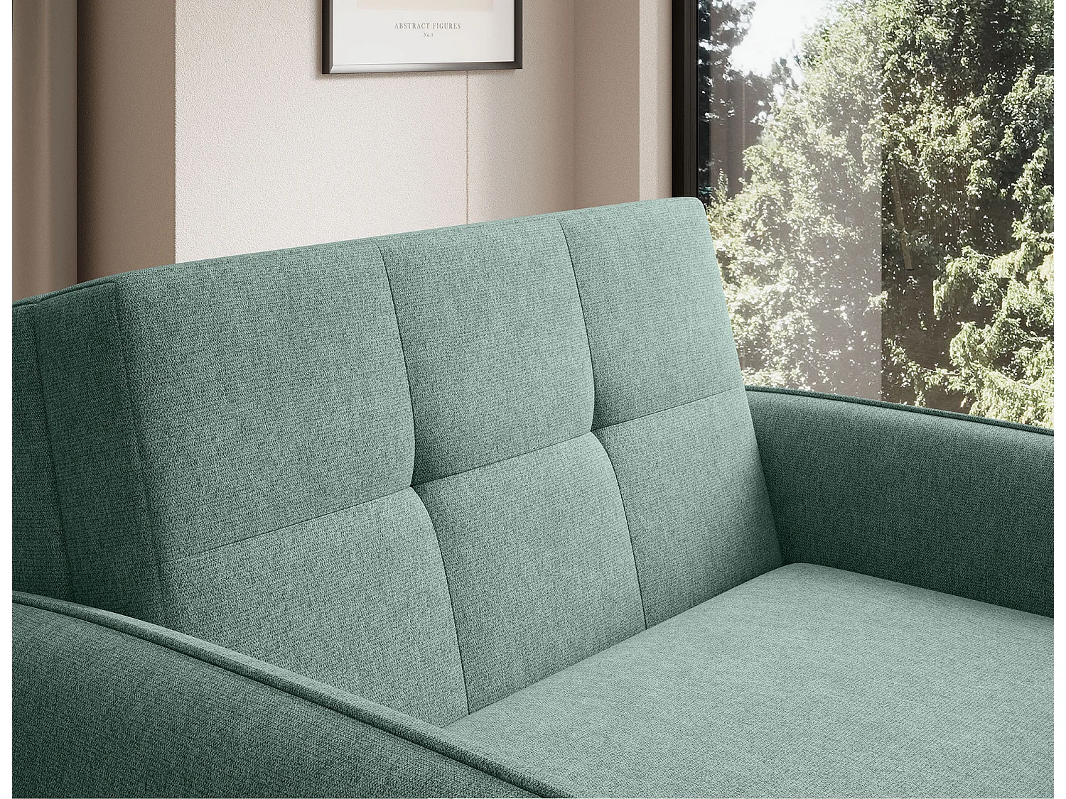 Fauteuil convertible LANY - Compact et ingénieux-Vert