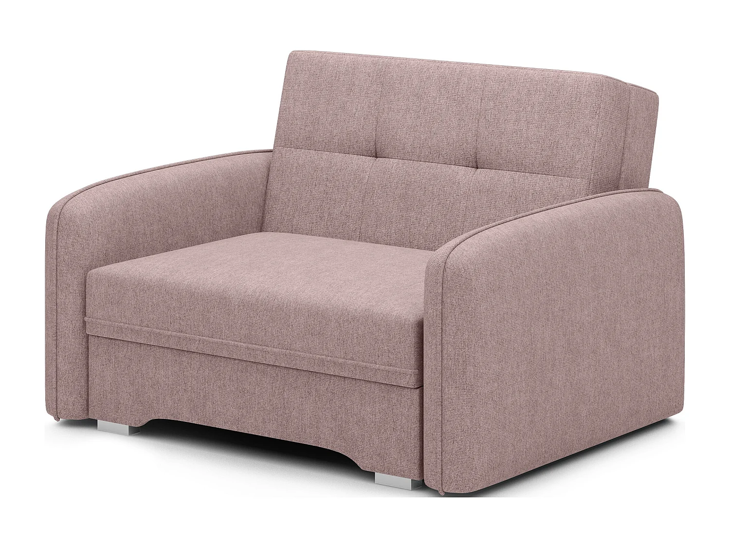 Fauteuil convertible LANY - Compact et ingénieux-Rose clair