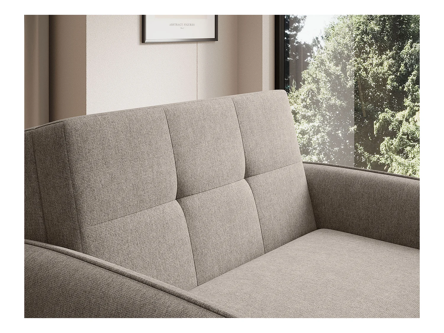 Fauteuil convertible LANY - Compact et ingénieux-Beige