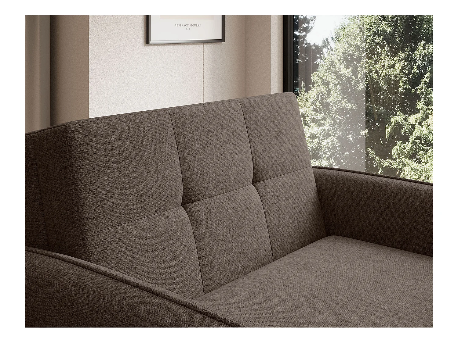 Fauteuil convertible LANY - Compact et ingénieux-Marron