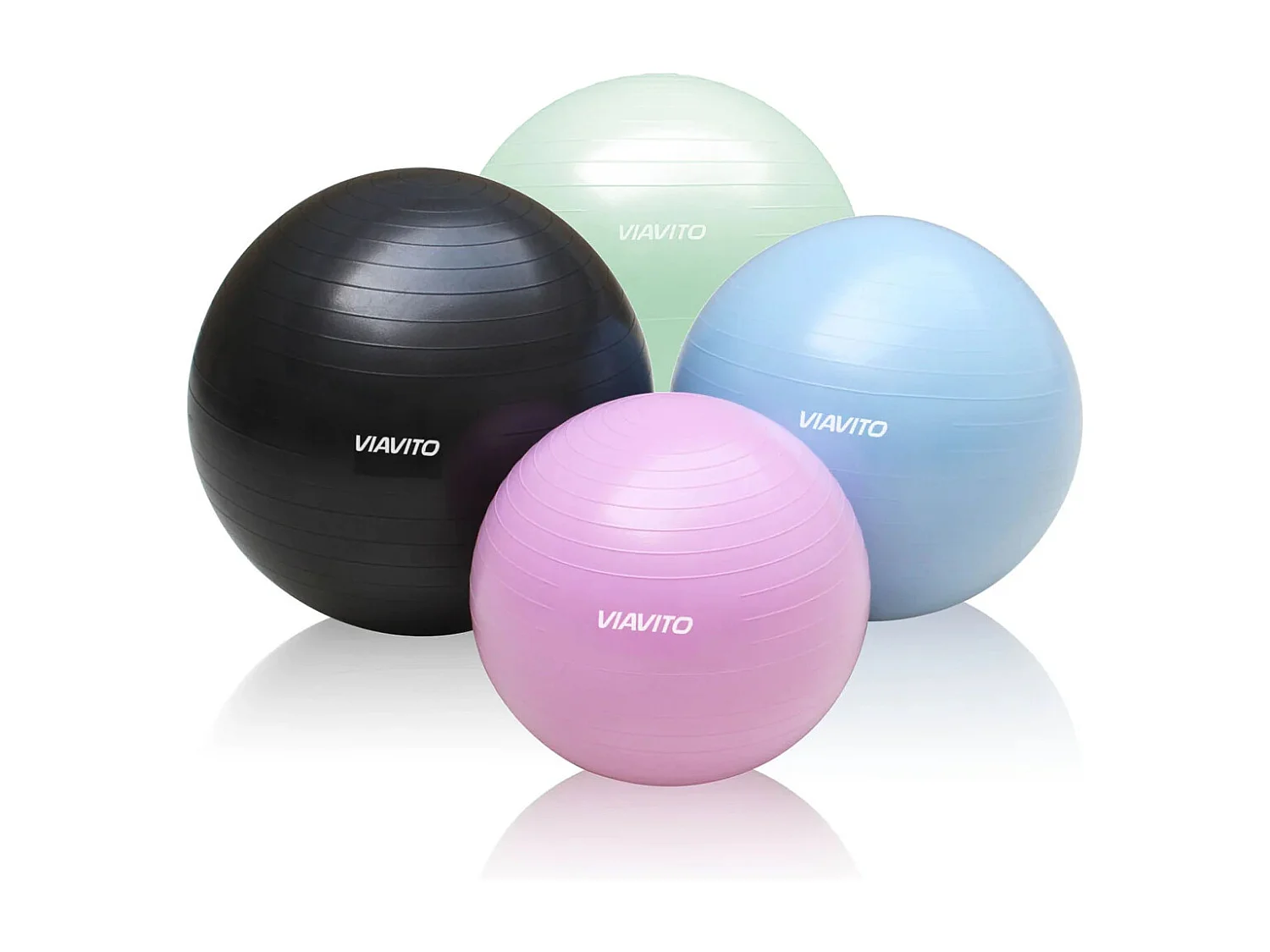 Ballon de Gymnastique  - Viavito - 55 cm - Anti burst - Vert