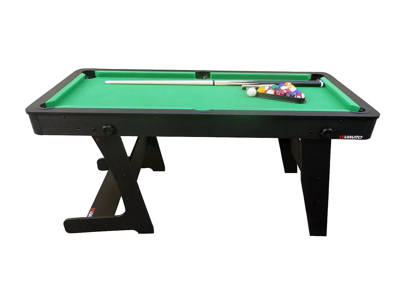Table de billard pliable - Viavito - Modèle PT100 - Accessoires inclus