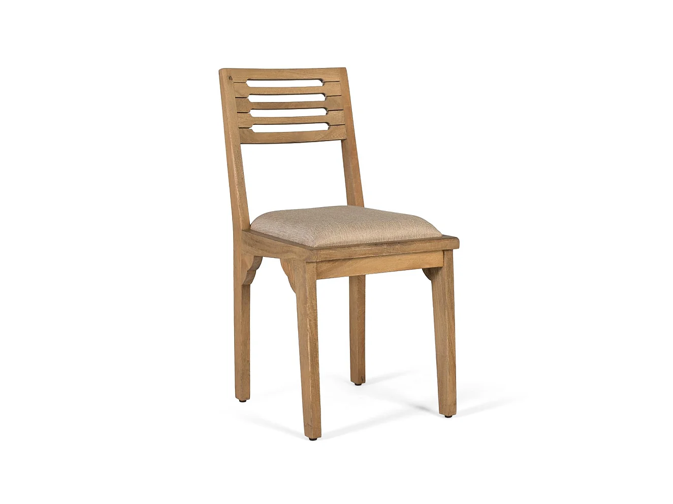 Kavel van twee chaises in massief manguierbos