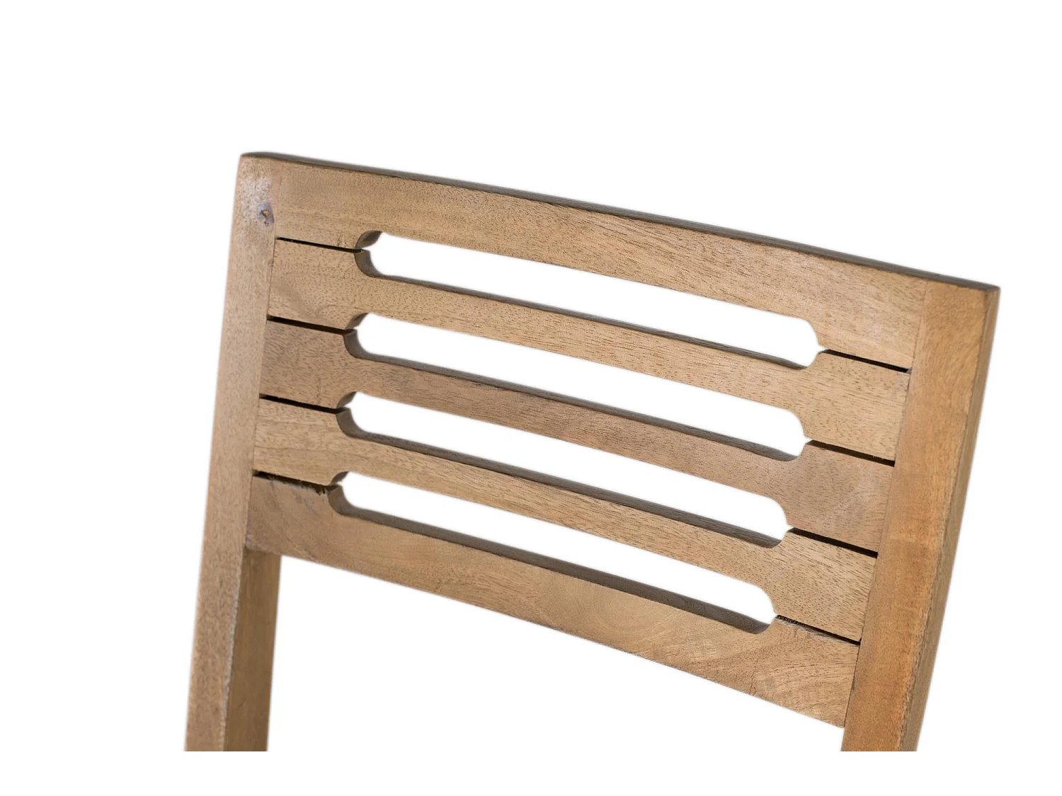 Kavel van twee chaises in massief manguierbos