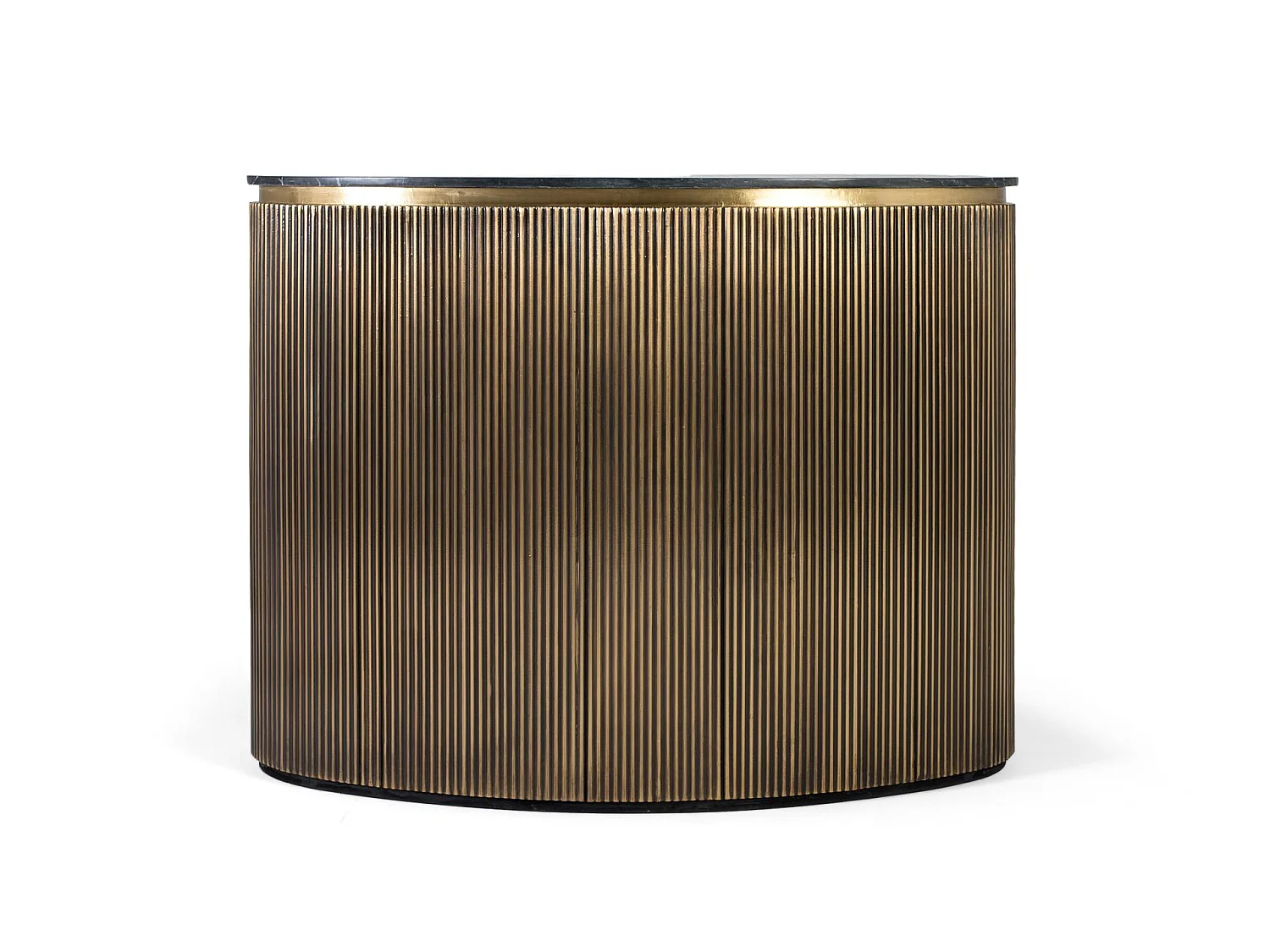 Meuble de bar en bois de manguier 145 cm, style classique moderne - 110 x 145 x 57