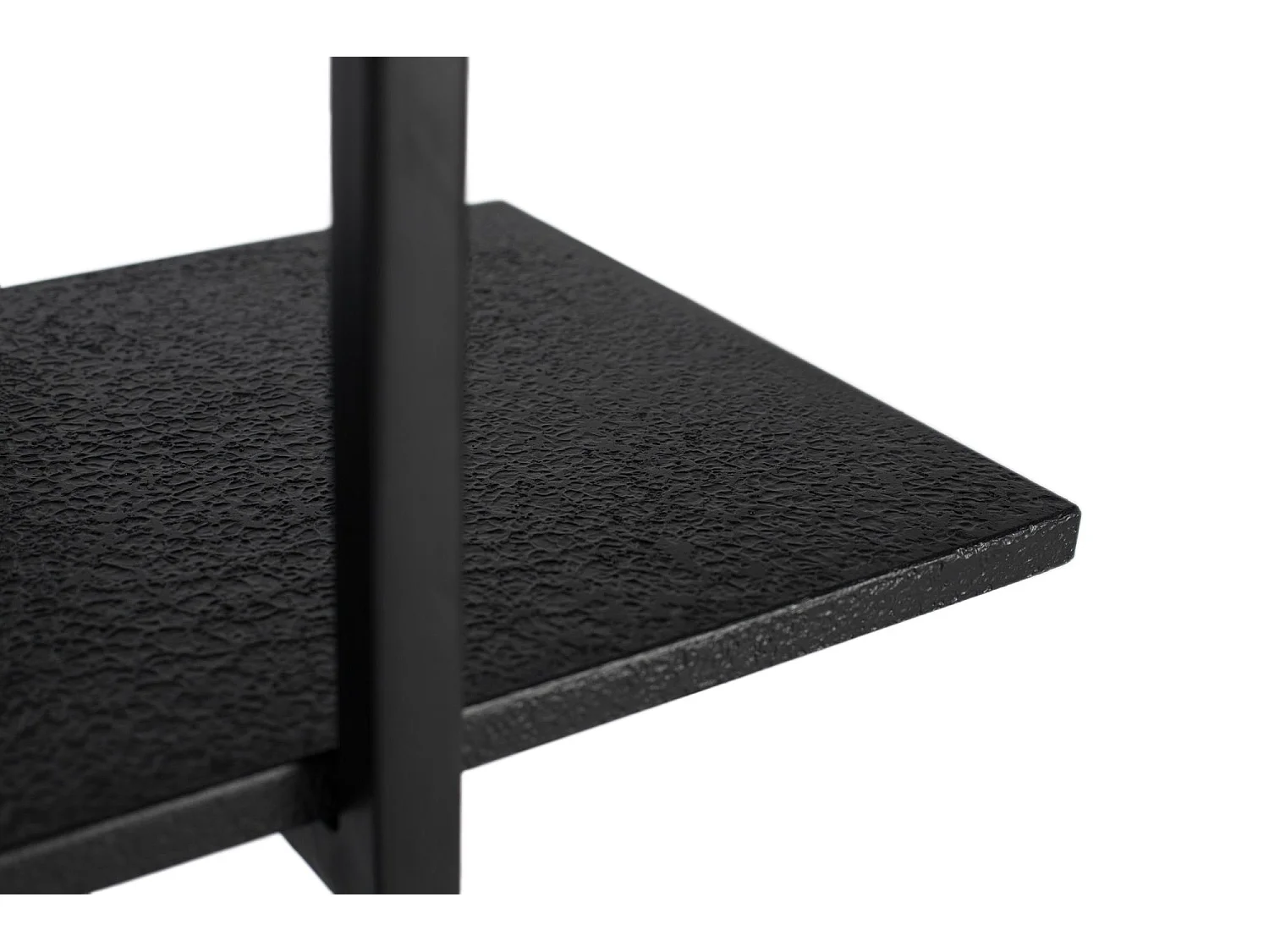 Bord met metalen structuur en 5 borden, lengte 140 cm