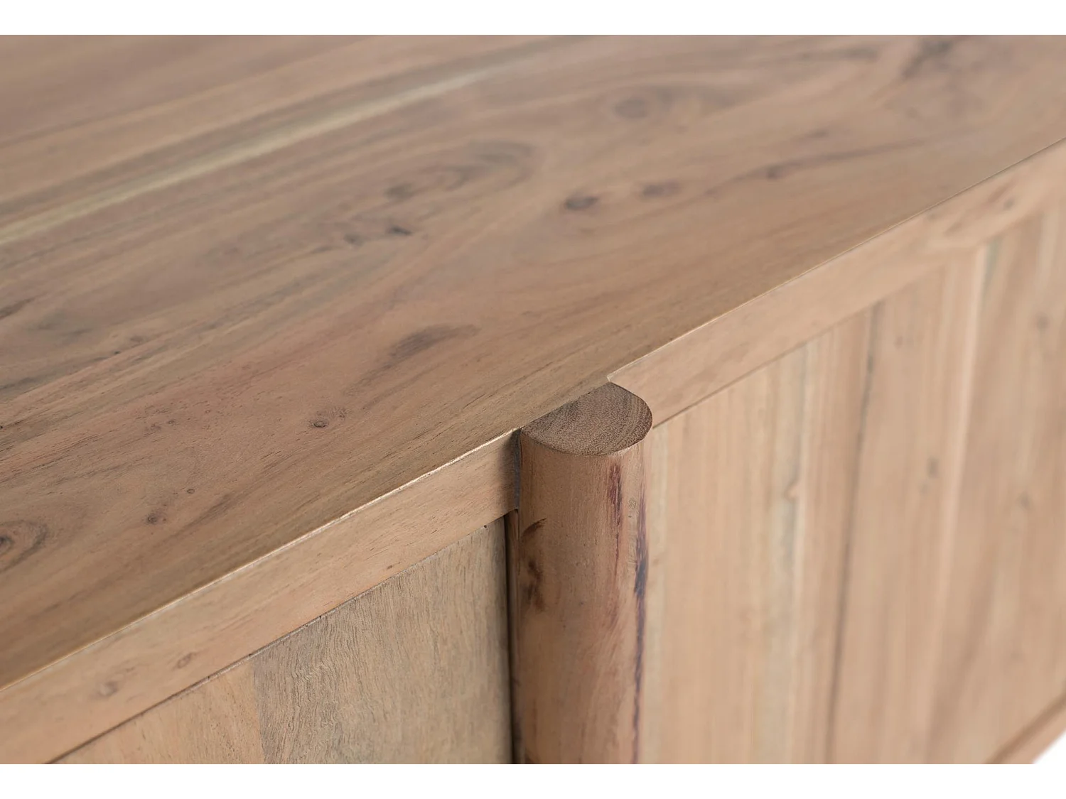 Acaciahouten tv-meubel 170 cm, rustieke moderne stijl - 51x170x40