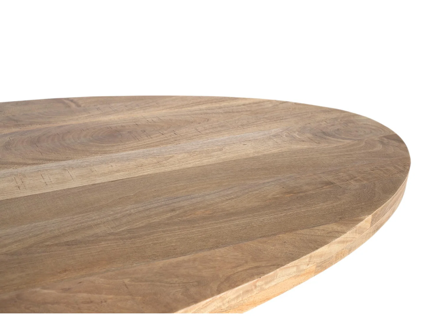 Table à manger avec plateau ovale en bois de manguier massif 200 cm